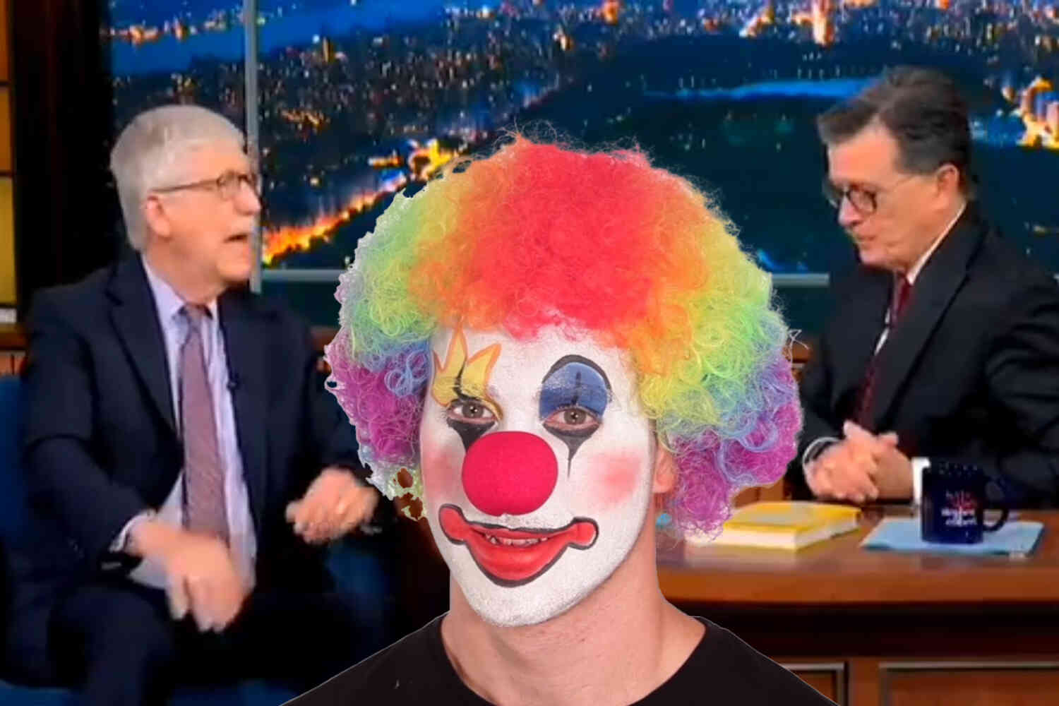 Thumbnail for Francis Collins, who pushed COVID misinformation and worked to suppress the Wuhan lab leak, talks to Colbert about "truth deficit" in America 🤡