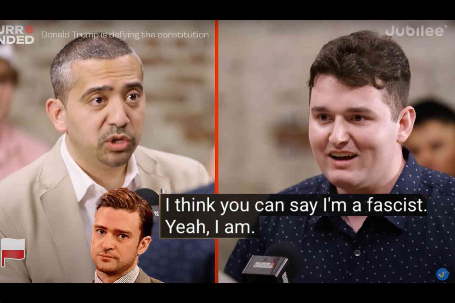 Image for article: This guy called himself a fascist while debating Medhi Hassan and quickly found himself out of a job