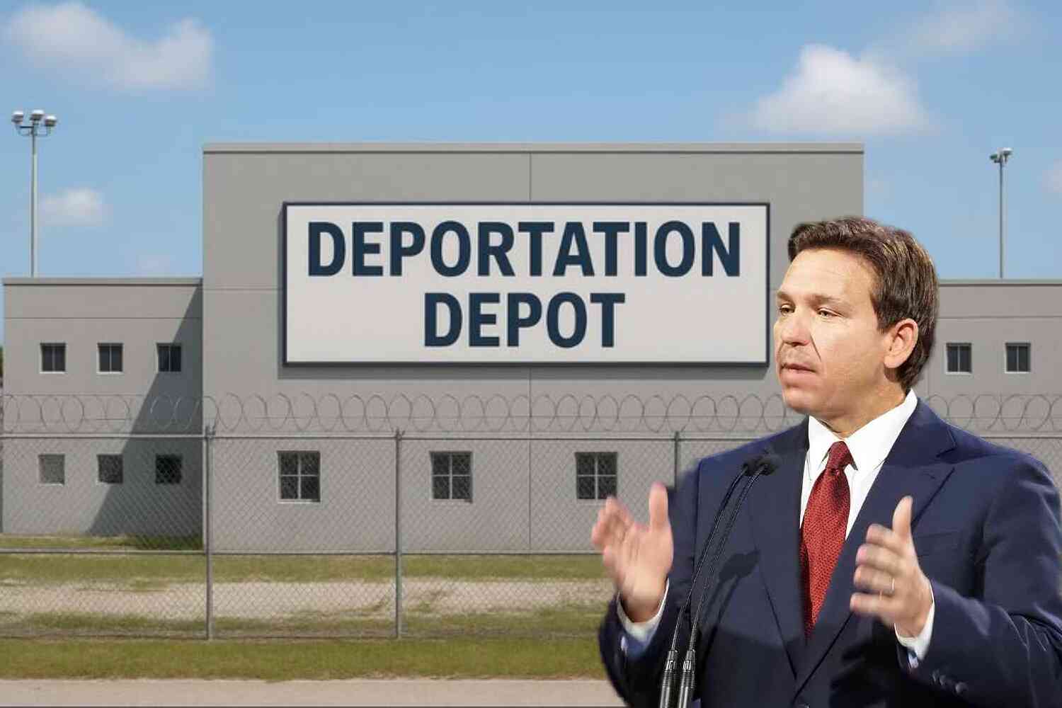 Thumbnail for Florida To Expand "Alligator Alcatraz" Franchise With "Deportation Depot" Detention Center