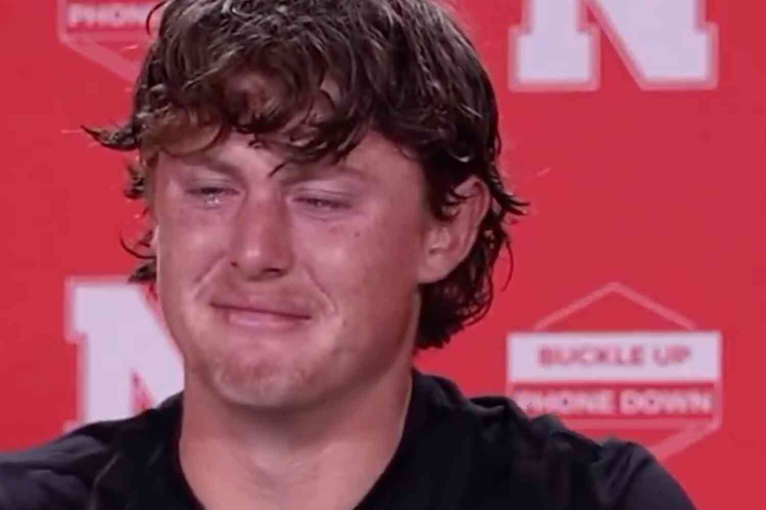 Thumbnail for Wholesome moment: Australian football player at Nebraska goes viral because he REALLY misses his family
