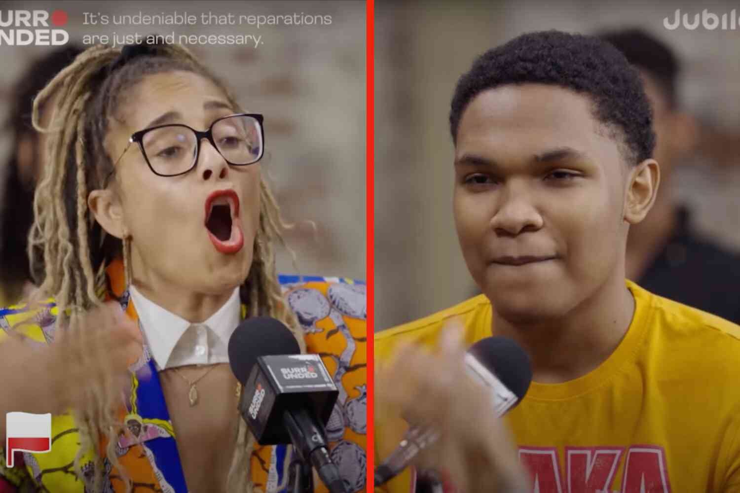 Thumbnail for You should watch what this young conservative black man told a hyper-liberal black lady about reparations