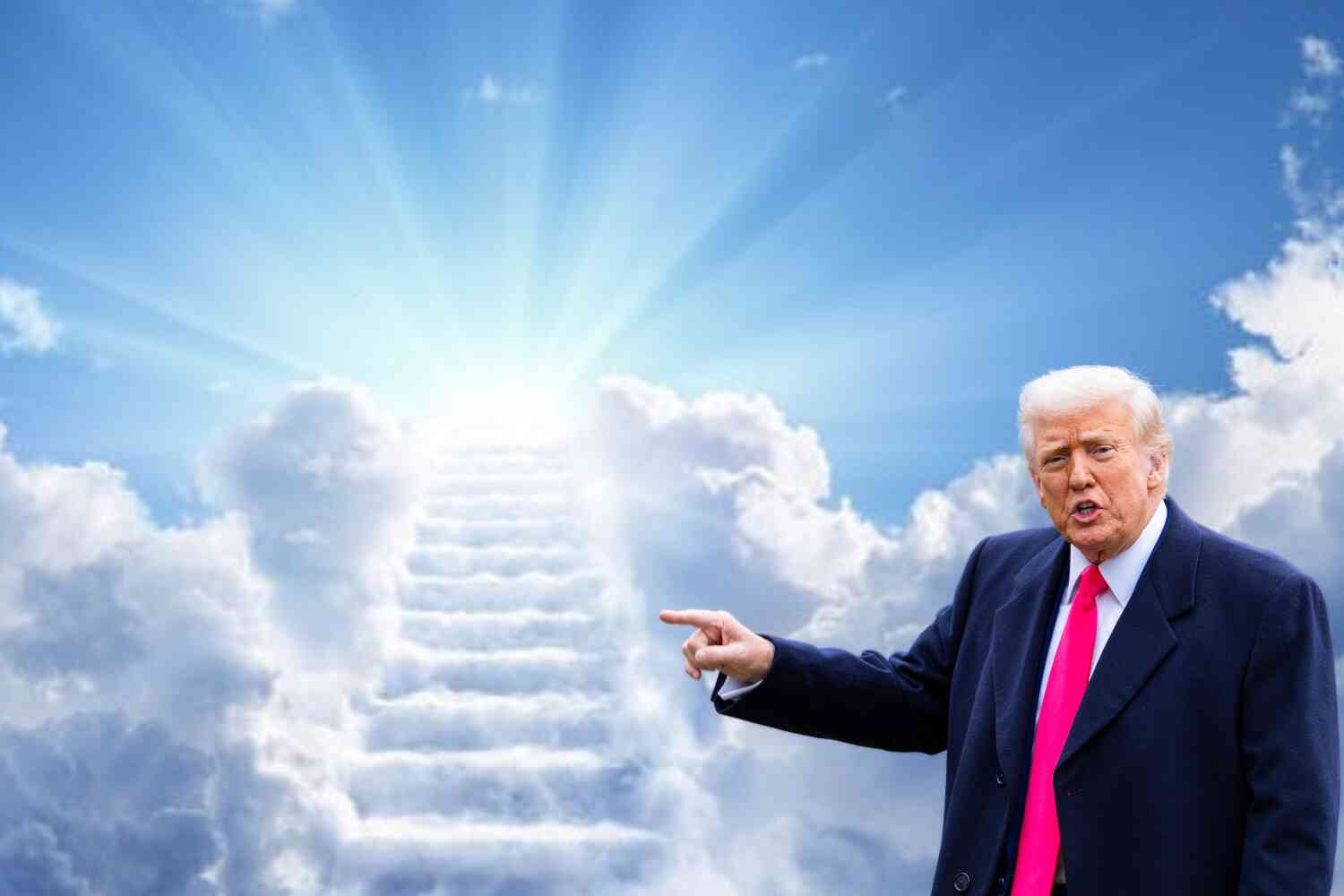 Thumbnail for President Trump just talked to Fox News about how he hopes to get to heaven