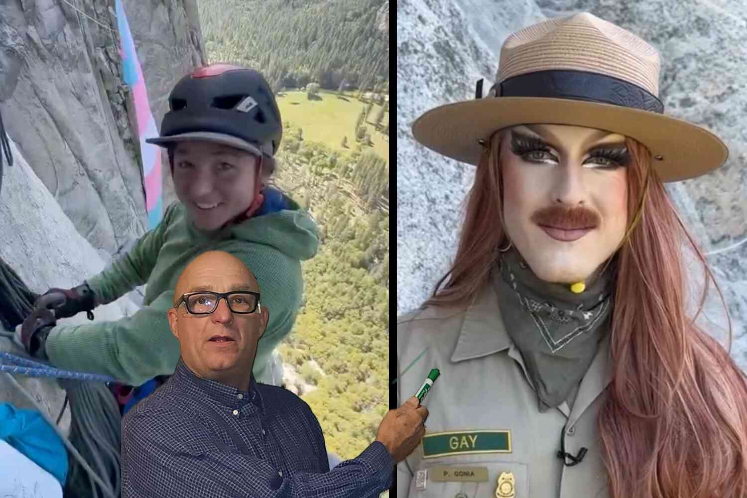Thumbnail for Park ranger fired for defacing El Capitan with trans flag; Justice Department pursues charges against fellow demonstrators