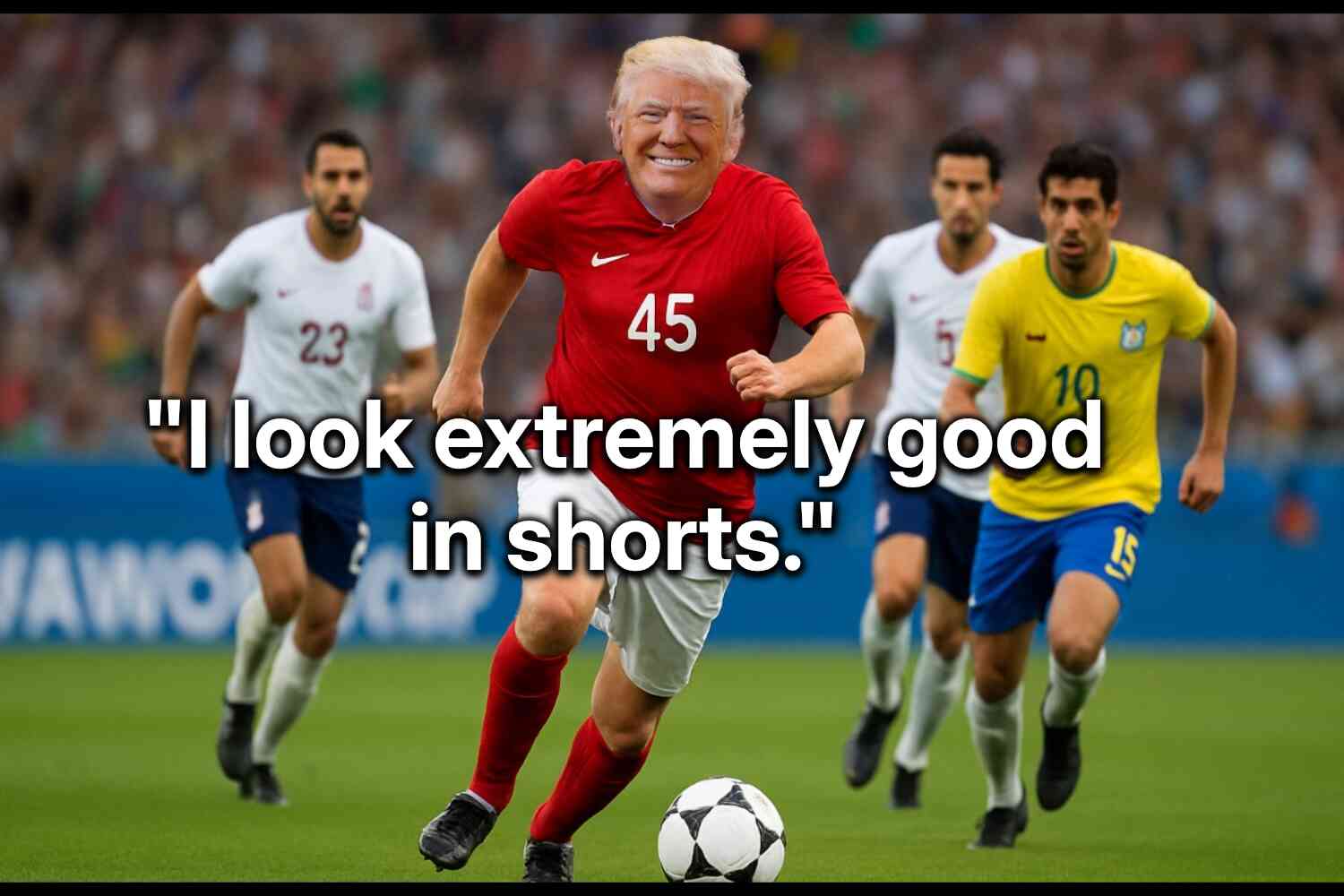 Thumbnail for Trump Tells Reporters He "Might Play" In FIFA World Cup