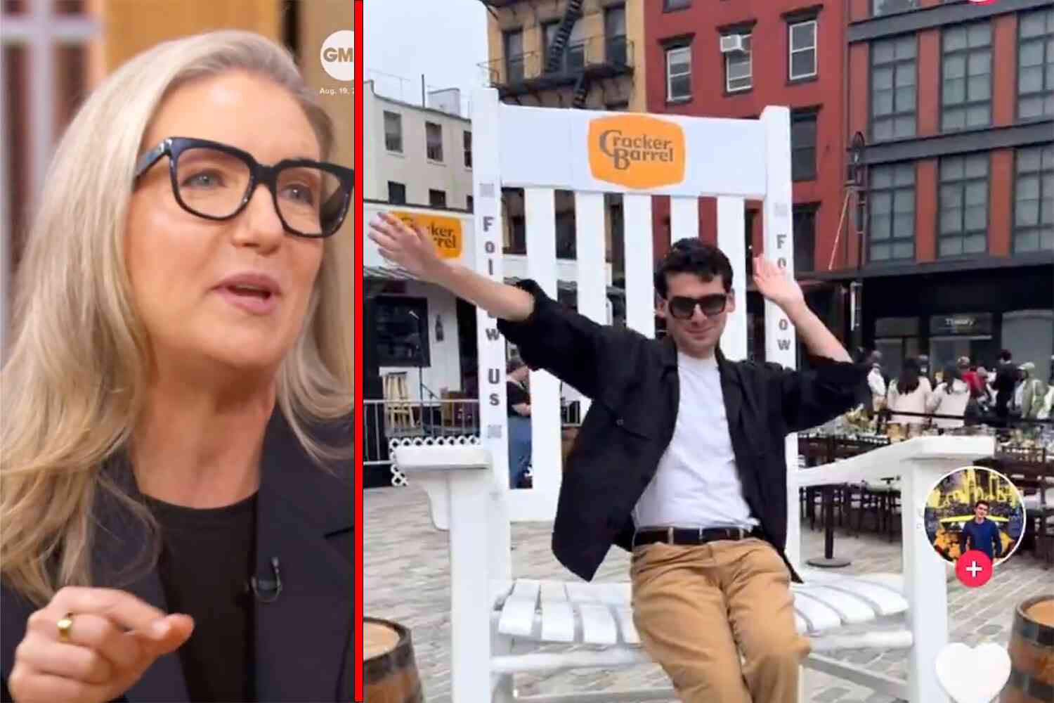 Image for article: Cracker Barrel corporate tells us everything is awesome while partying it up in NYC with TikTok influencers