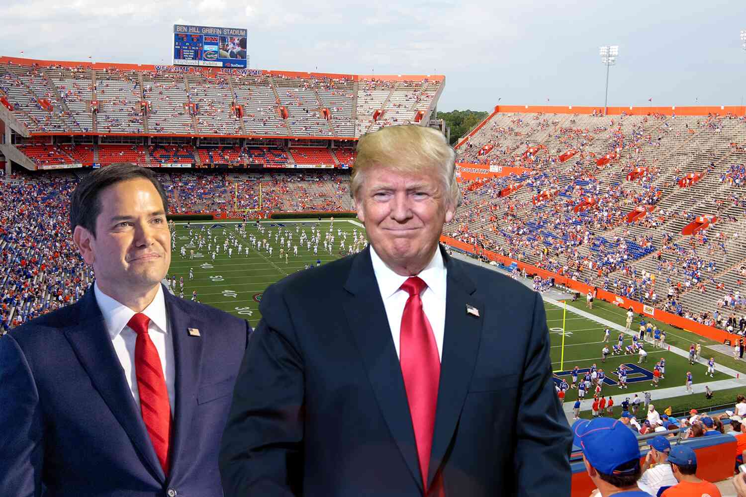 Thumbnail for Rubio asks Trump for "executive order" banning Saturday weddings during college football season