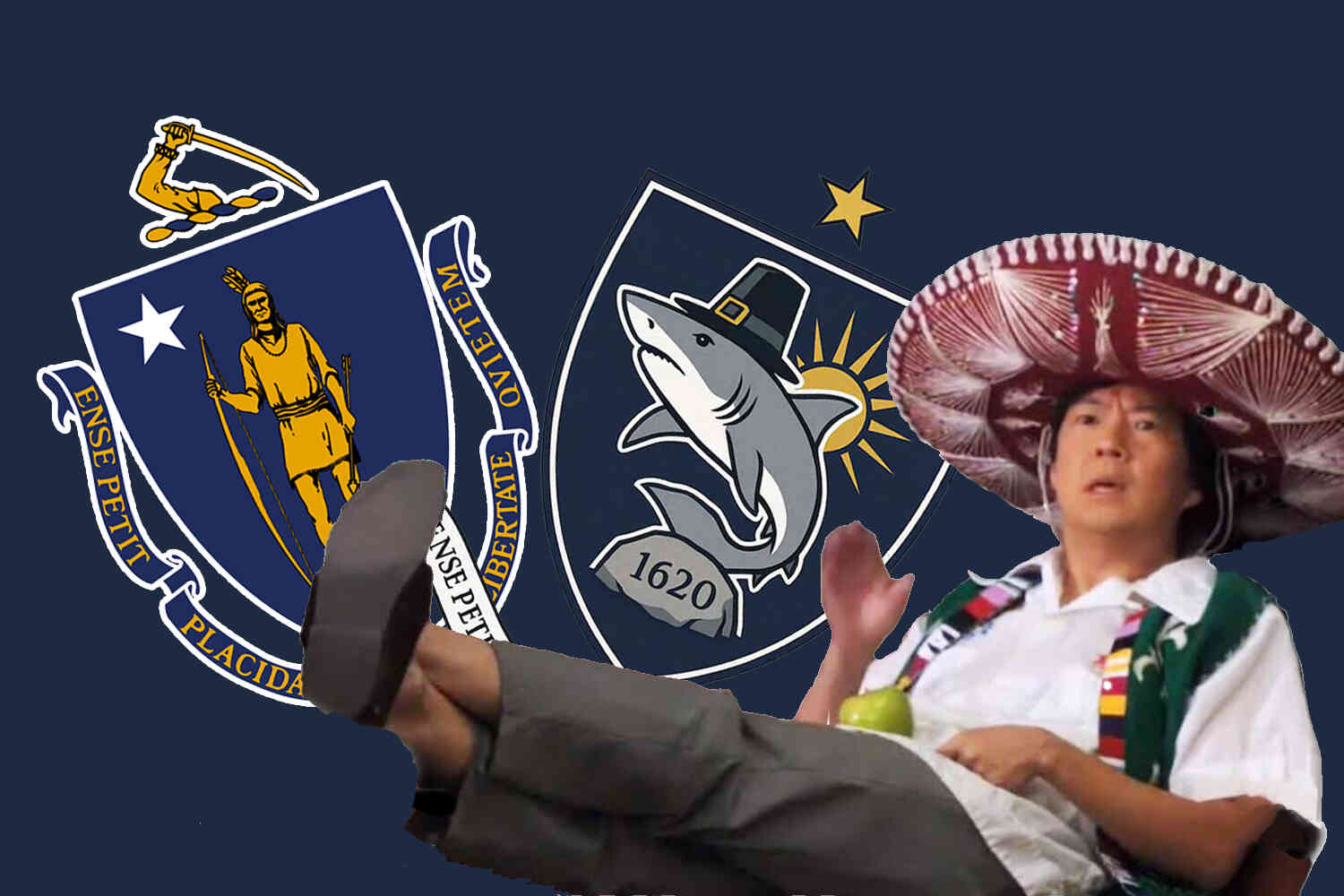 Thumbnail for Massachusetts is removing the Native American from its state flag. Some of the entries for the new design are absolutely bonkers.