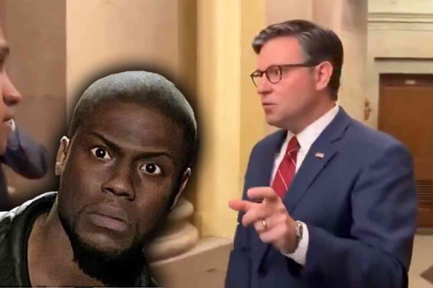 Thumbnail for Speaker Johnson says Donald Trump was an FBI INFORMANT trying to take down Epstein