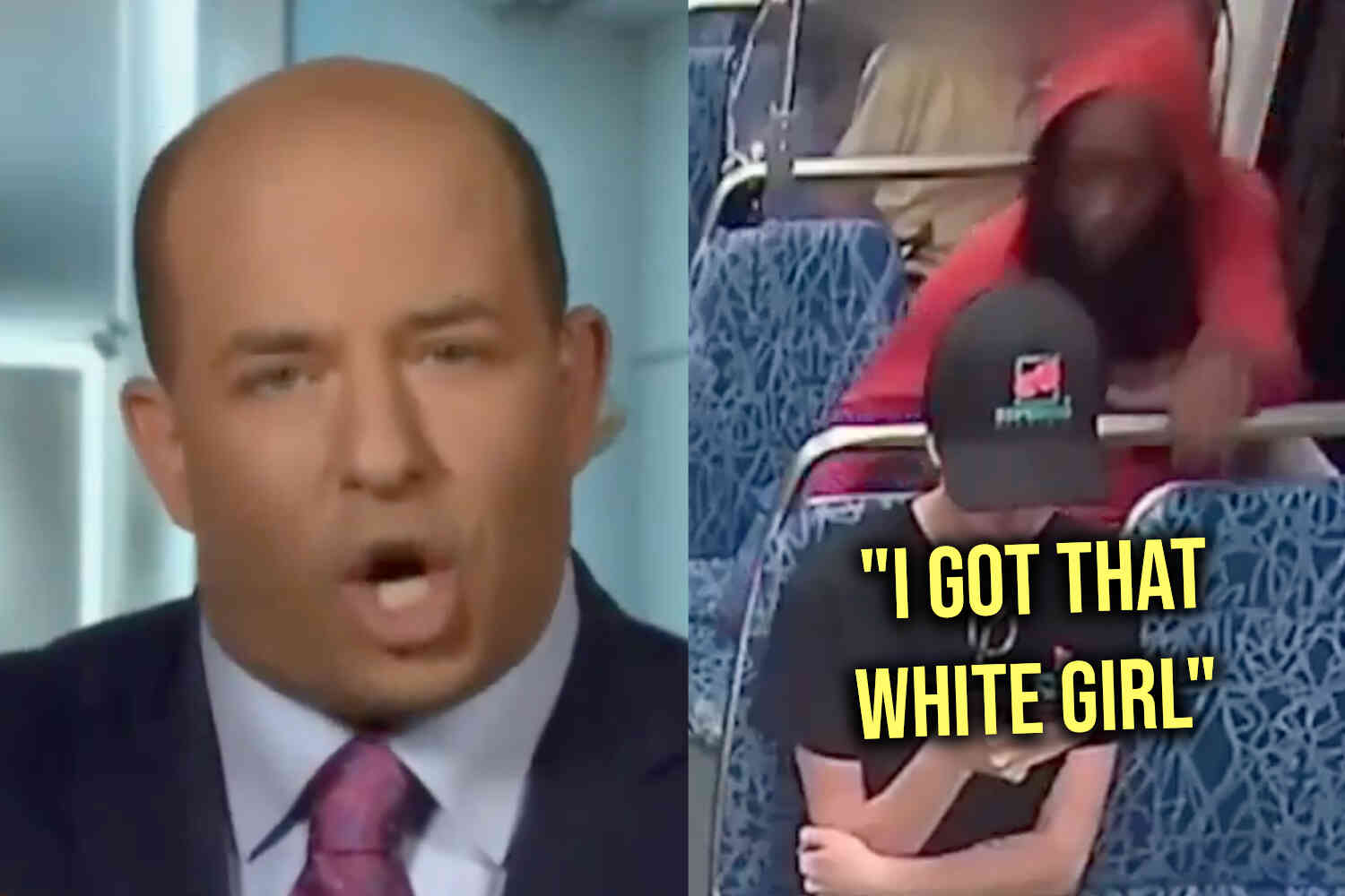 Thumbnail for CNN's Brian Stelter says rightwing reaction to black man who bragged about killing "white girl" is "baldly racist"