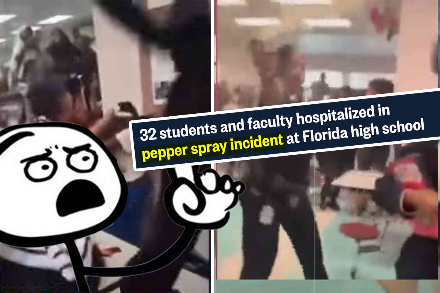 Thumbnail for See how the media covered the resource officer who broke up a huge fight at a Florida high school