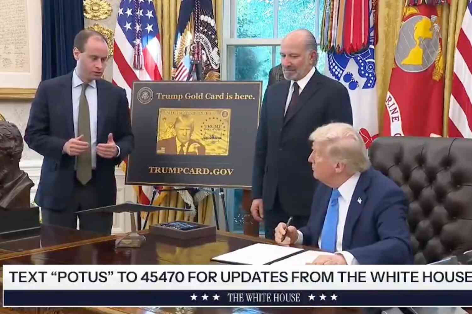 Thumbnail for President Trump signs order dramatically raising the fee for H-1B visas to $100,000