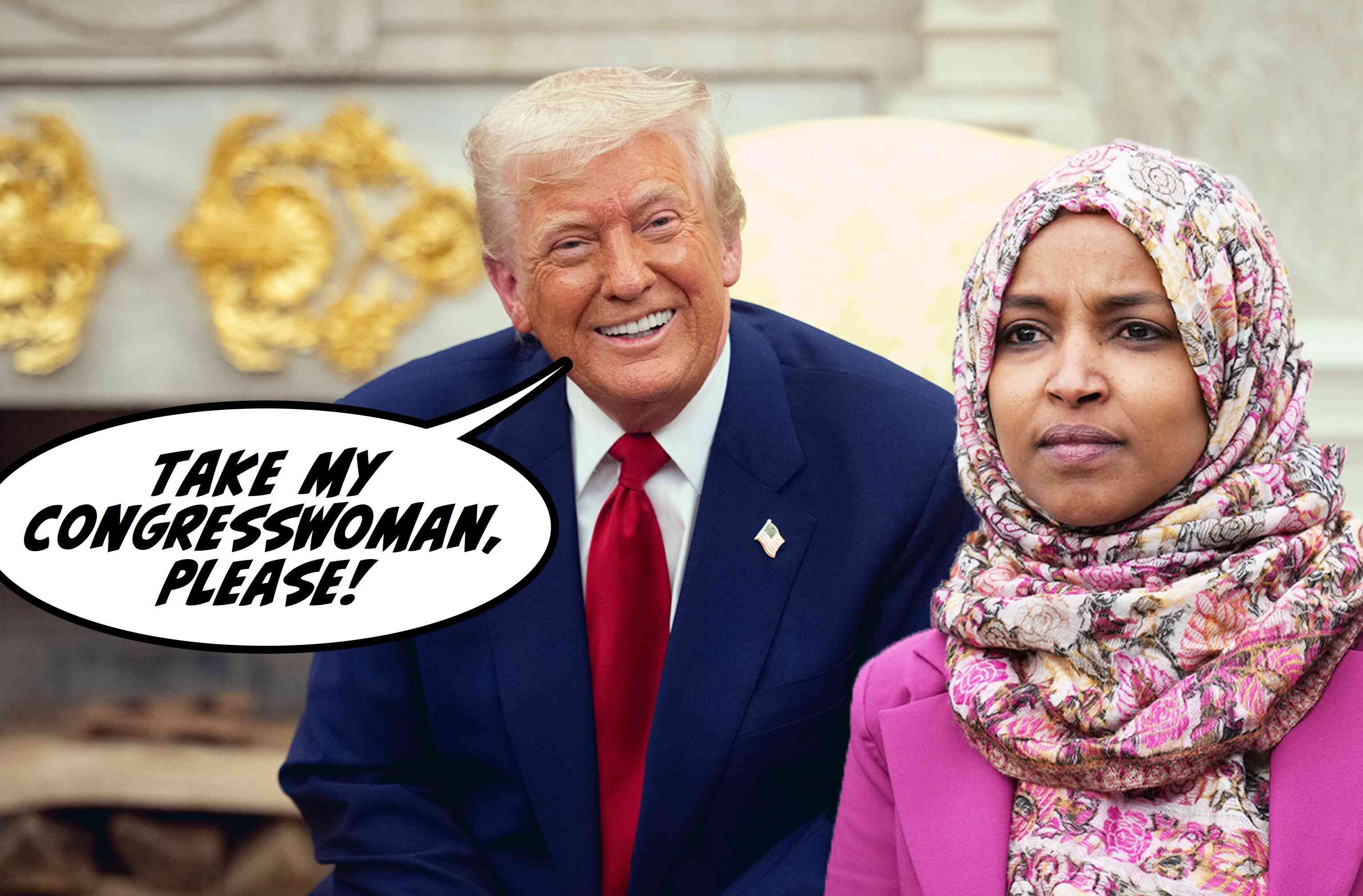 Thumbnail for Trump says president of Somalia didn't want to take Ilhan Omar back