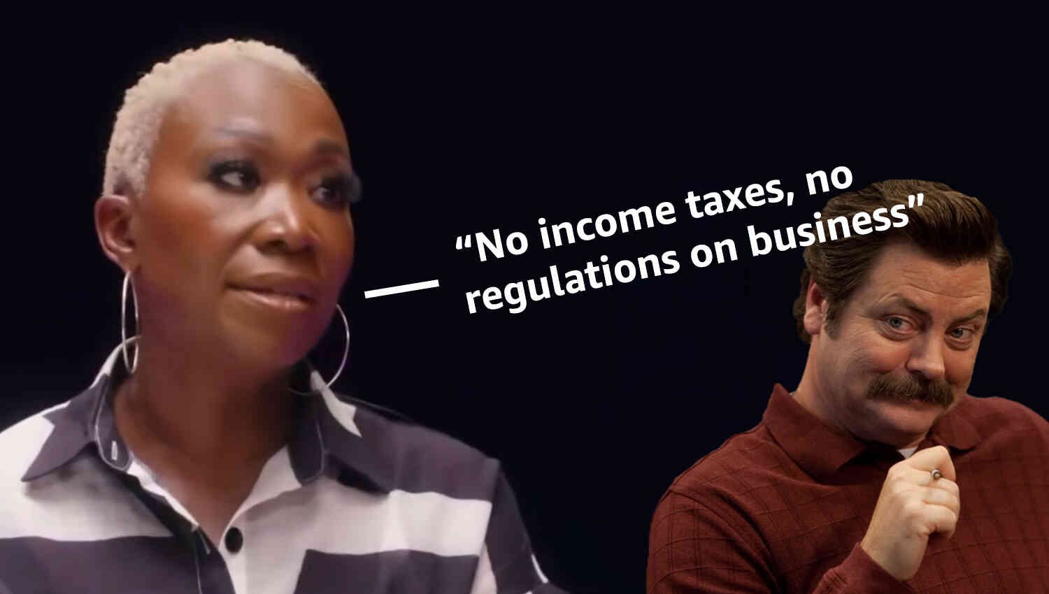 Thumbnail for Joy Reid warns America that conservatives want world without income tax where you keep your money and pass it on to your kids 😱