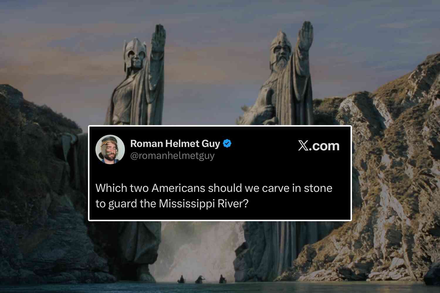 Image for article: OPINION: People are debating who the two American Argonath are (from “Lord of the Rings”) and it's a discussion we need to have