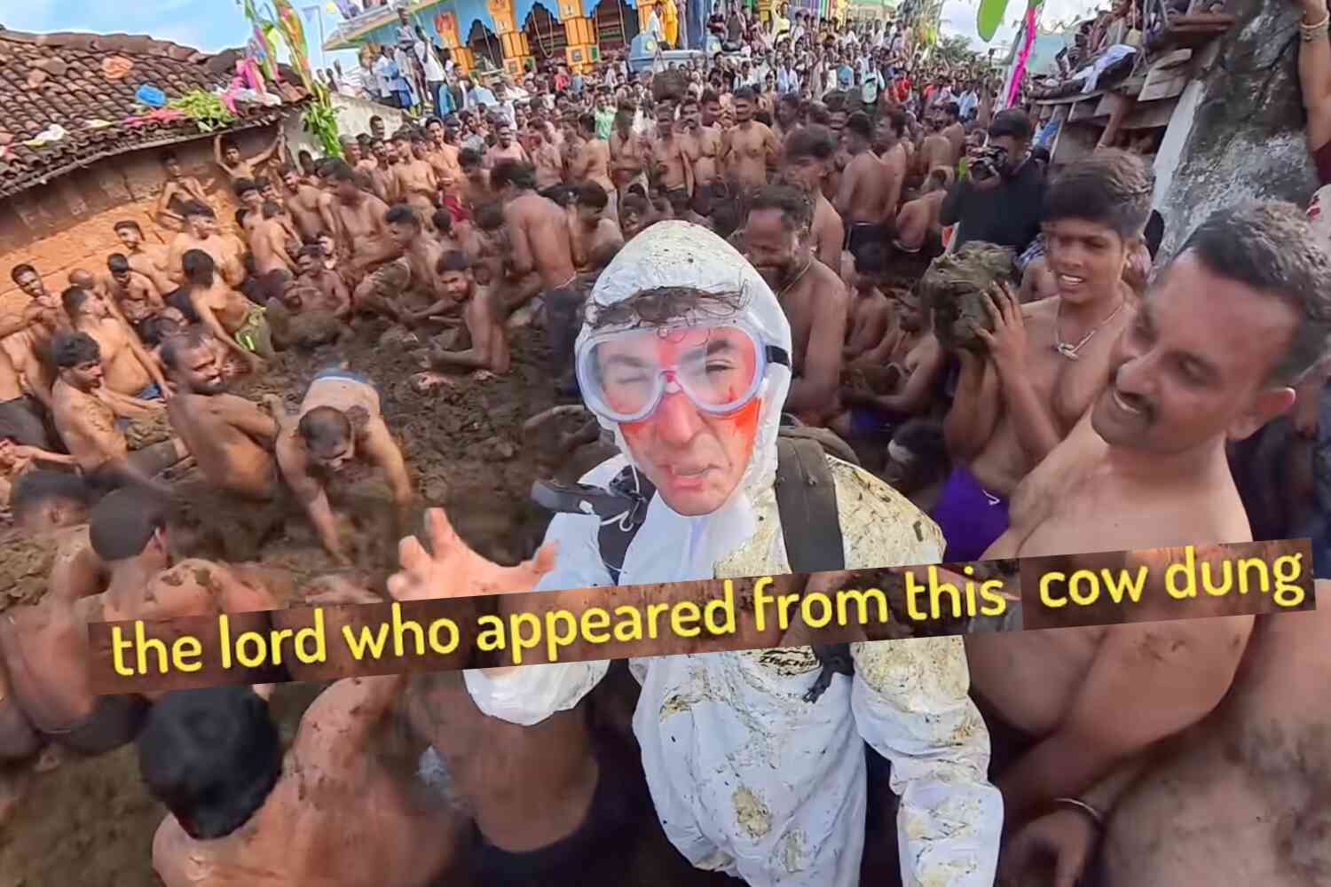 Image for article: Facing death threats, American man releases documentary about India's "poop-throwing festival" (the comments are the best)