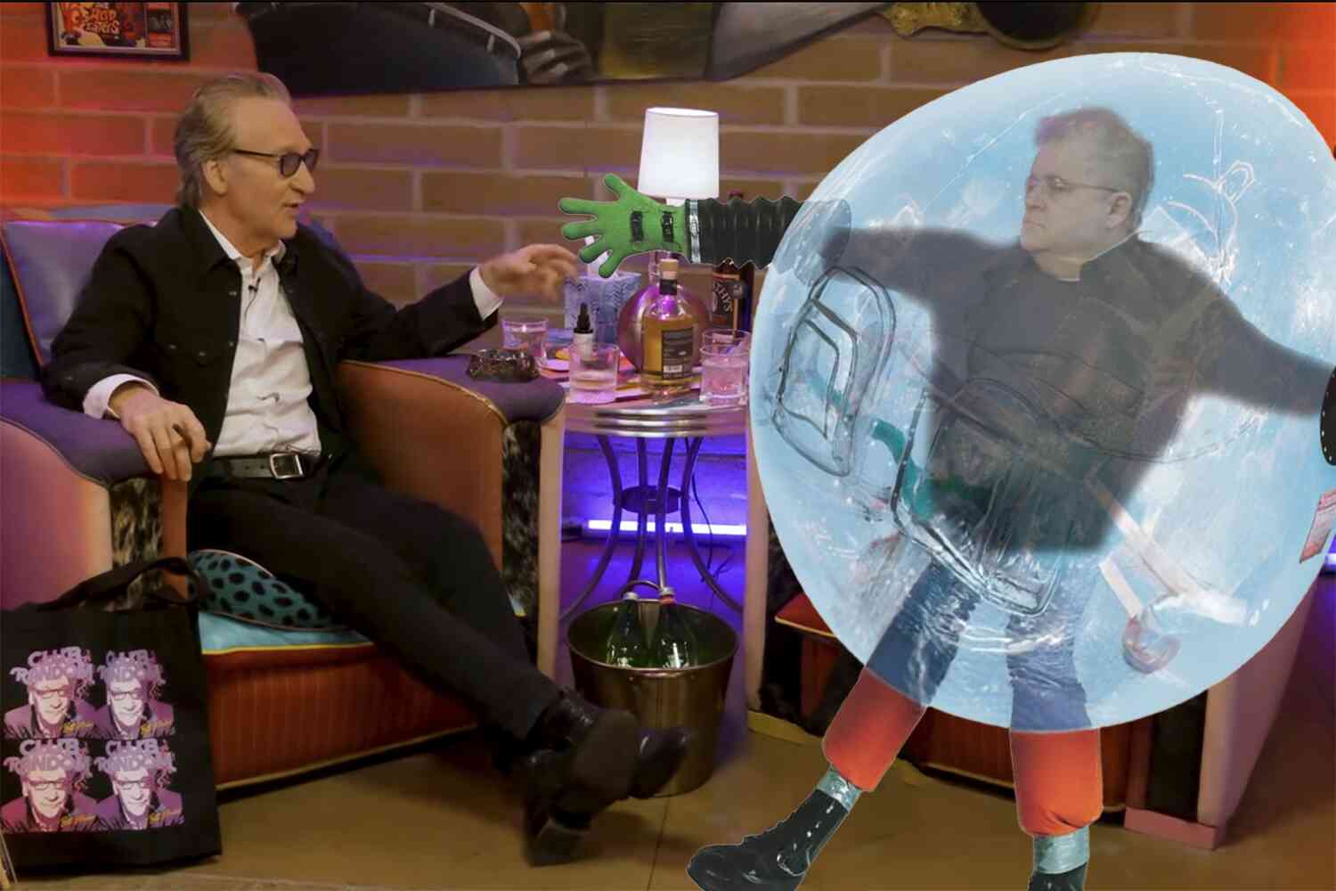 Thumbnail for Watch Bill Maher dismantle Patton Oswalt's Bluesky bubble with simple facts and logic