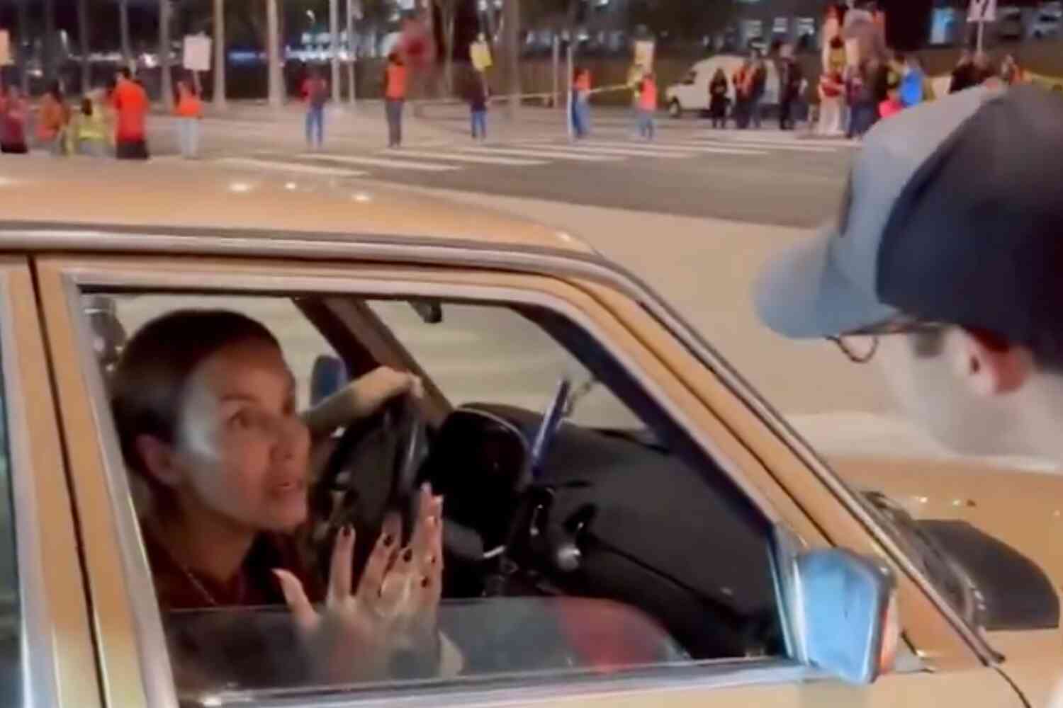 Thumbnail for Airline caterers protest working conditions by blocking traffic outside LAX  before Thanksgiving