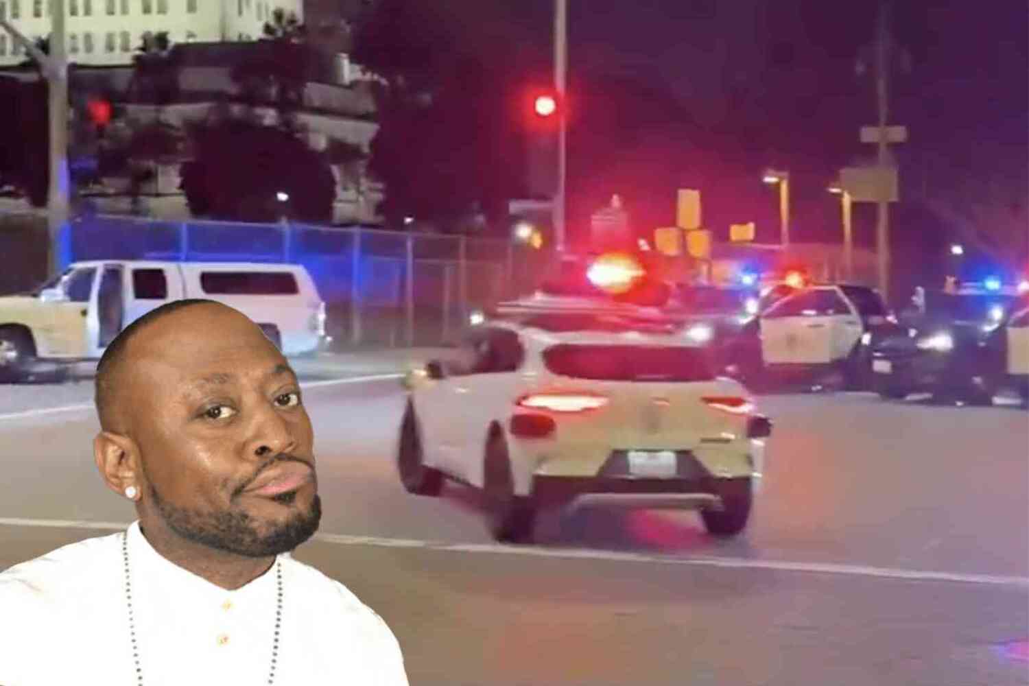 Thumbnail for Waymo drives passenger right into the line of fire during LAPD standoff