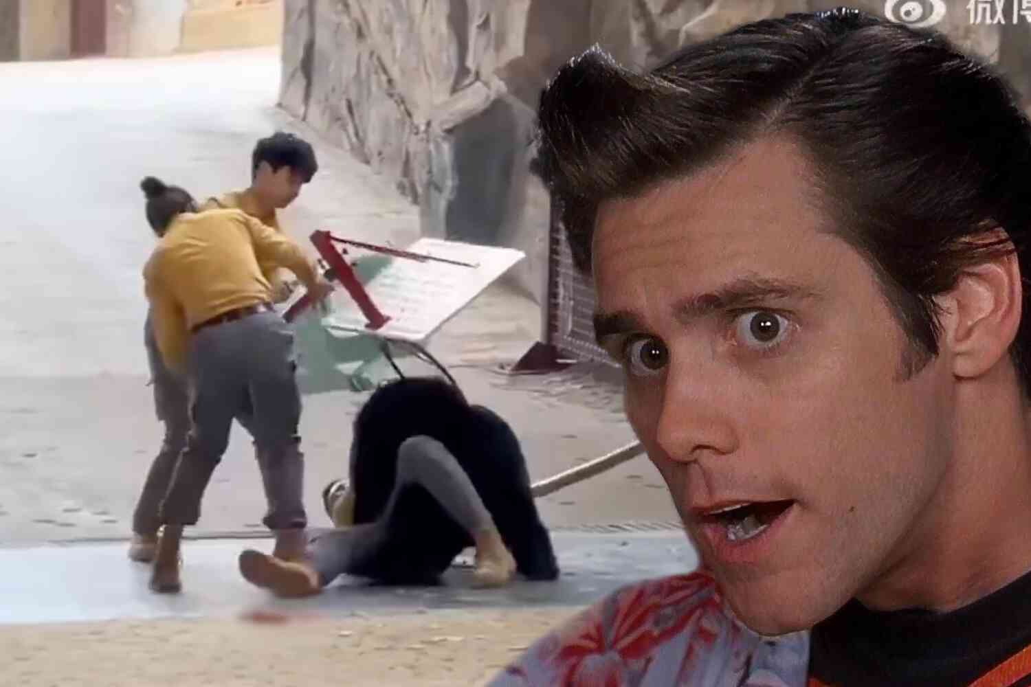 Thumbnail for I kid you not, Chinese zookeepers used a basketball hoop to try to save their colleague from being bear chow in front of a live audience