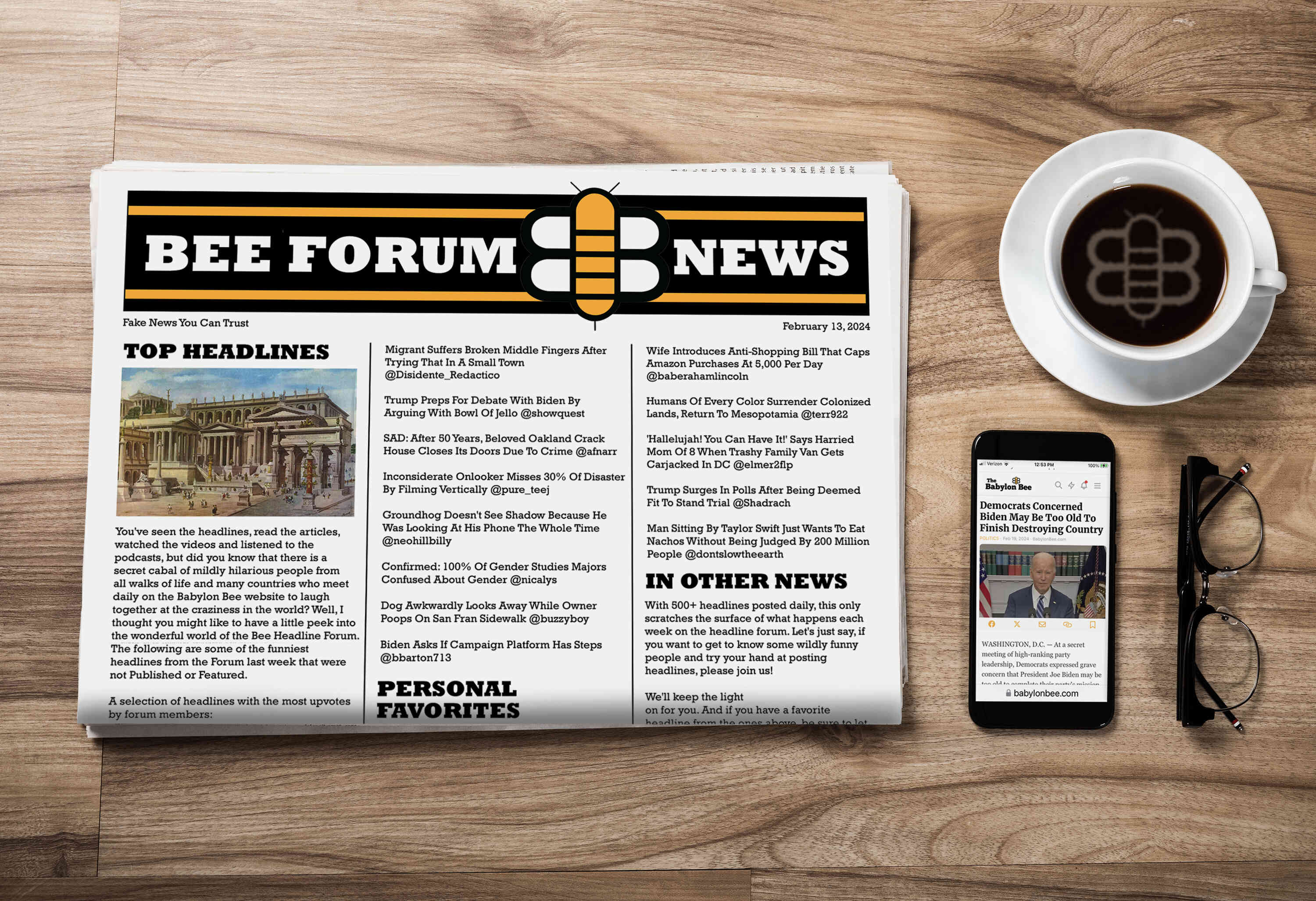 Image for article: Bee Forum News: Court Documents Reveal Biden Authorized Elf On The Shelf To Spy On Political Opponents