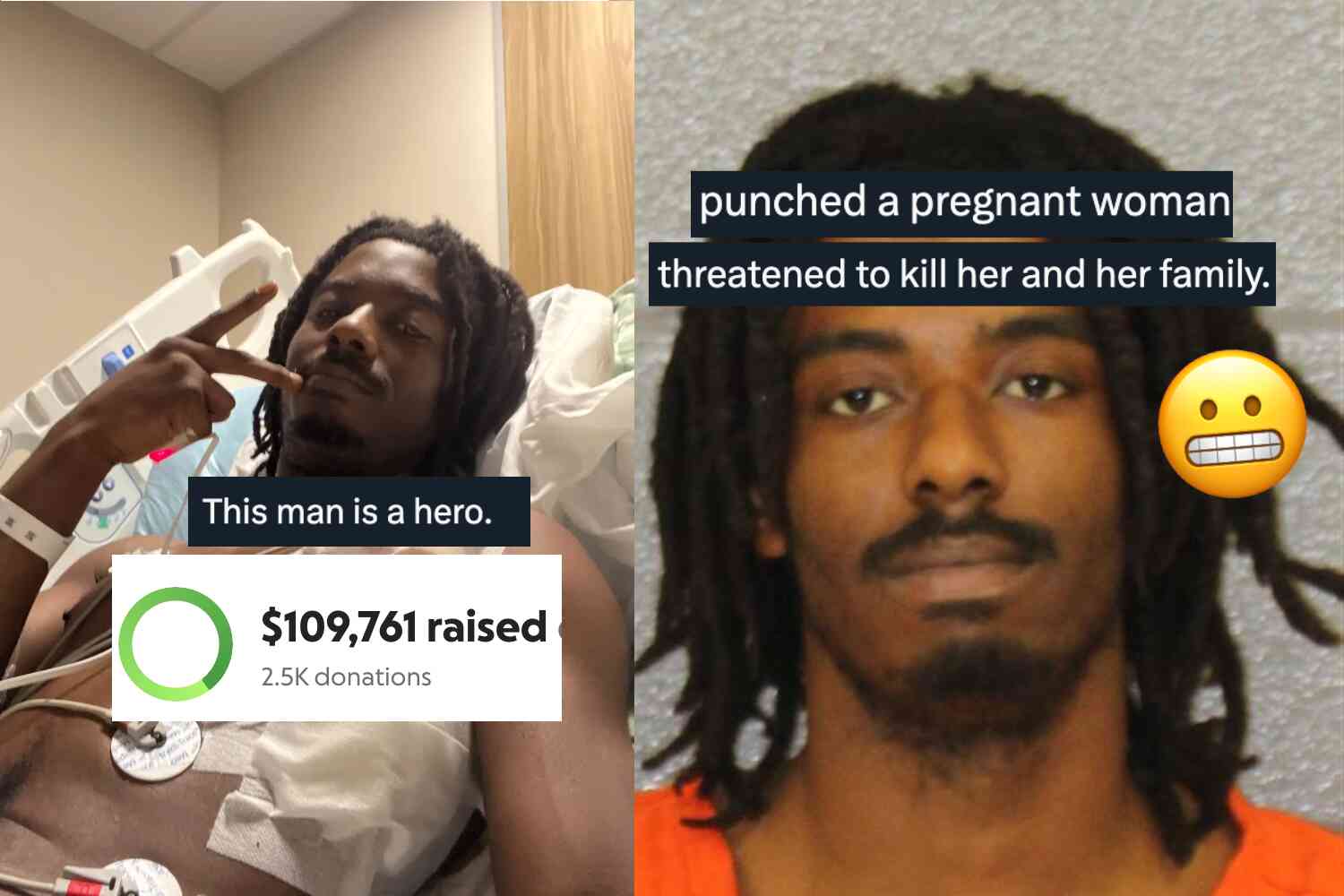 Thumbnail for Black man who got stabbed trying to stop drunk Hispanic illegal on Charlotte train had outstanding warrant for punching pregnant woman in the face