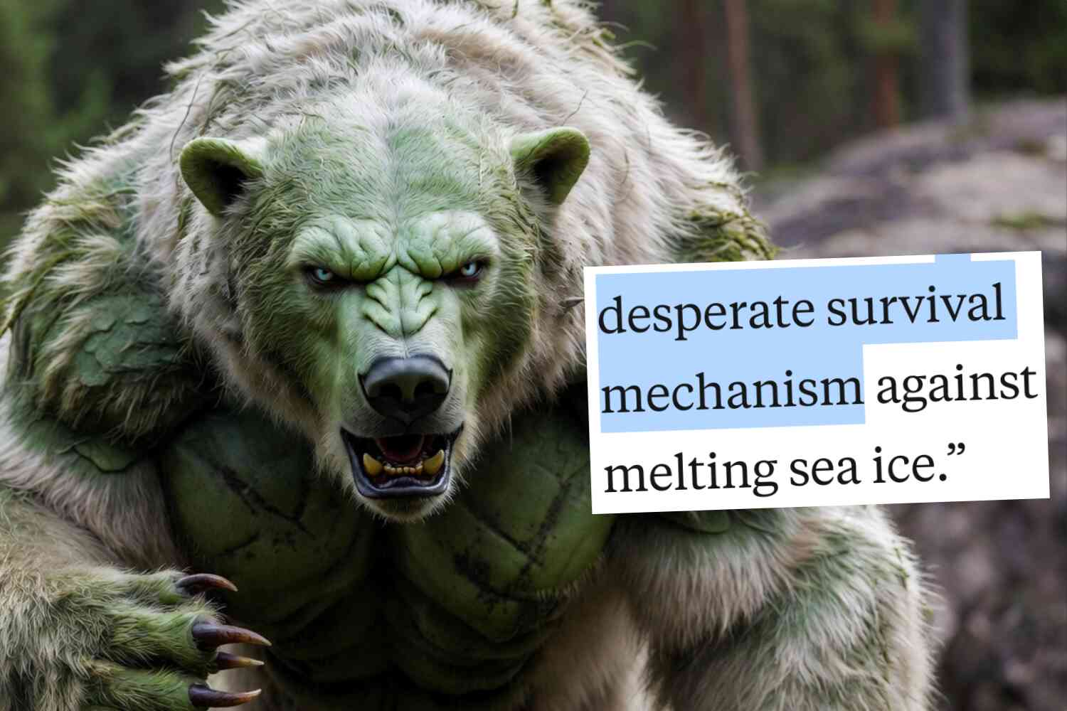 Thumbnail for Scientists say polar bears are having "rapid genetic changes" because of the weather (you gotta see this study 😂)