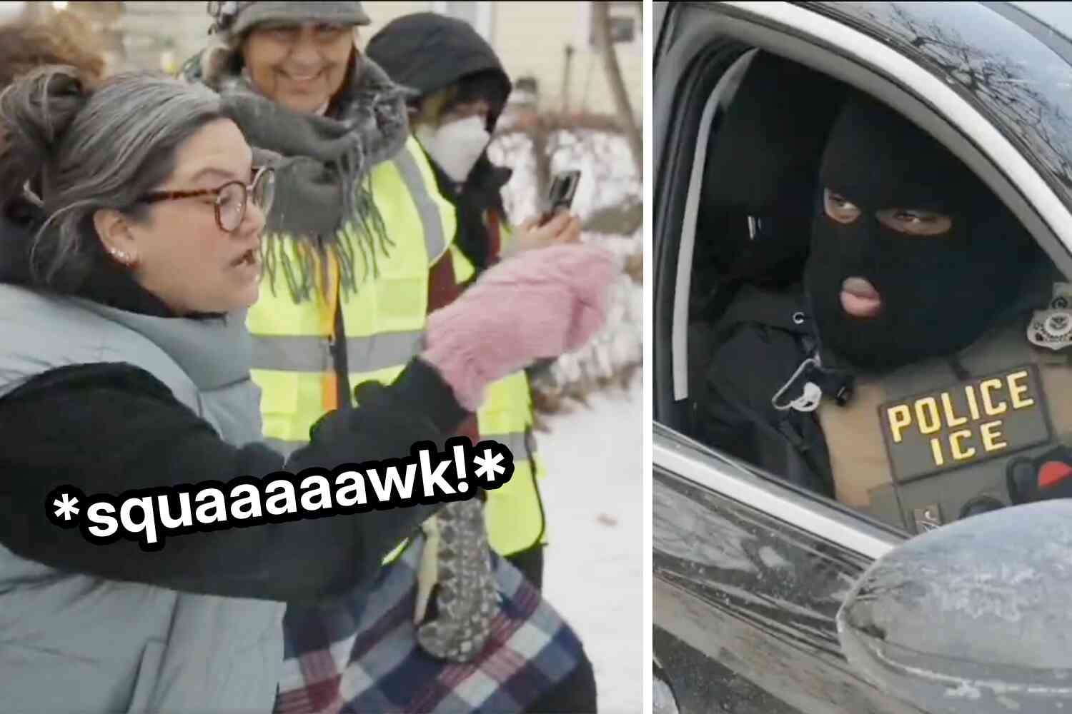 Image for article: Not Satire: Liberal white women lecture black ICE agent about race and history