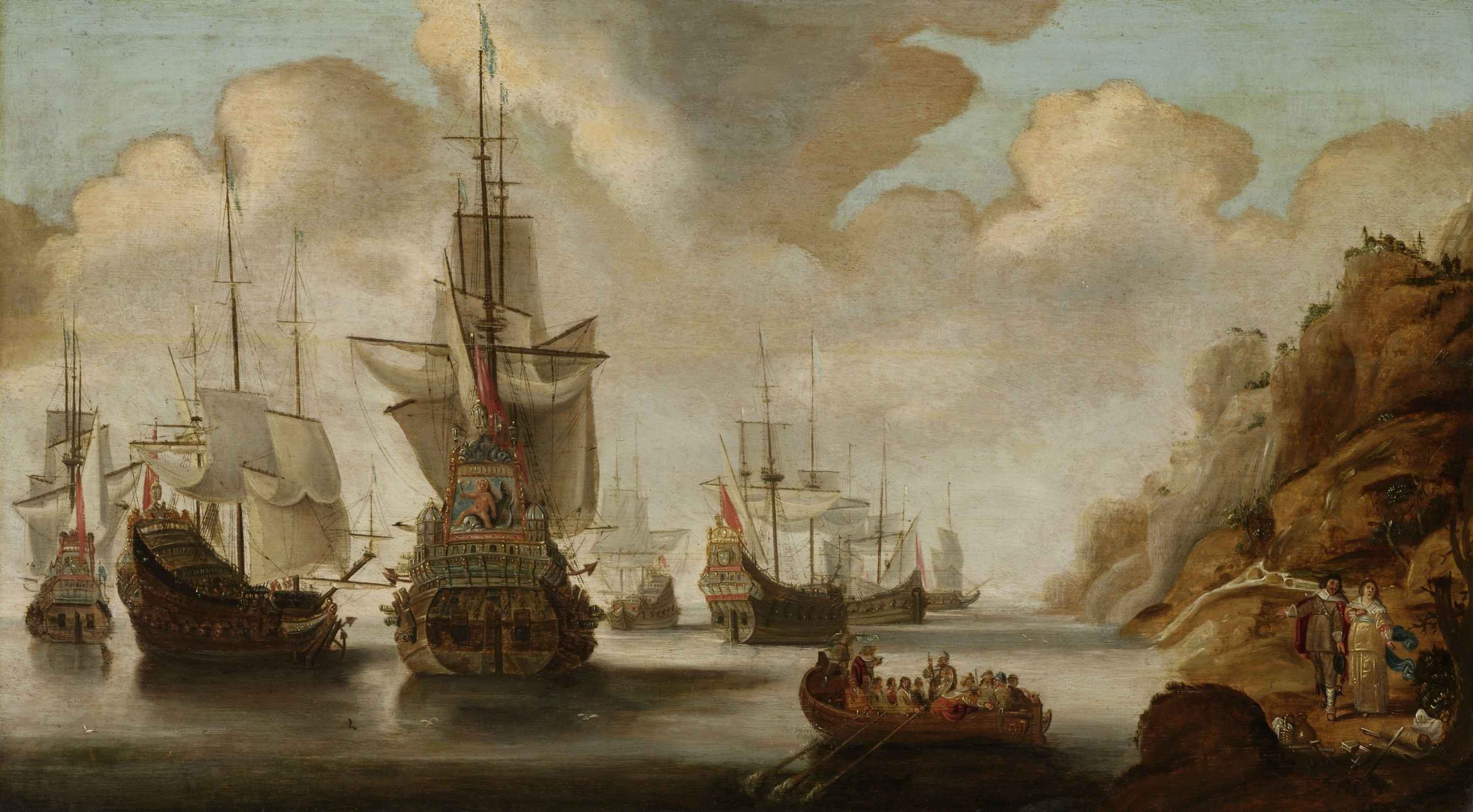 Picture of sail ships from pre-20th century